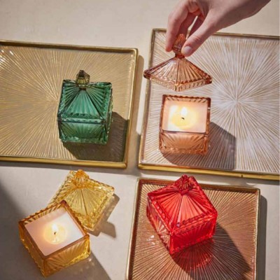 Candela Profumata Jasmine Uphill Woods in Vetro Noisette... 2