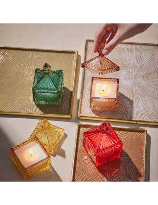 Candela Profumata Jasmine Uphill Woods in Vetro...