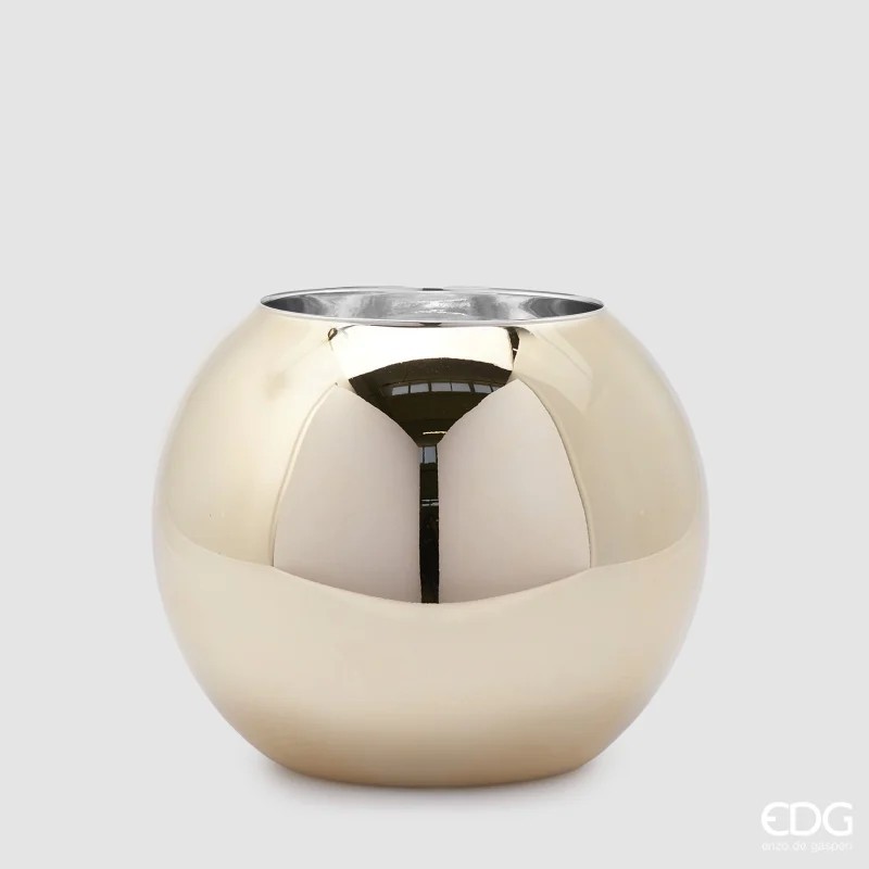 Vaso Sfera Oro H24.5 D30 EDG - Enzo De Gasperi