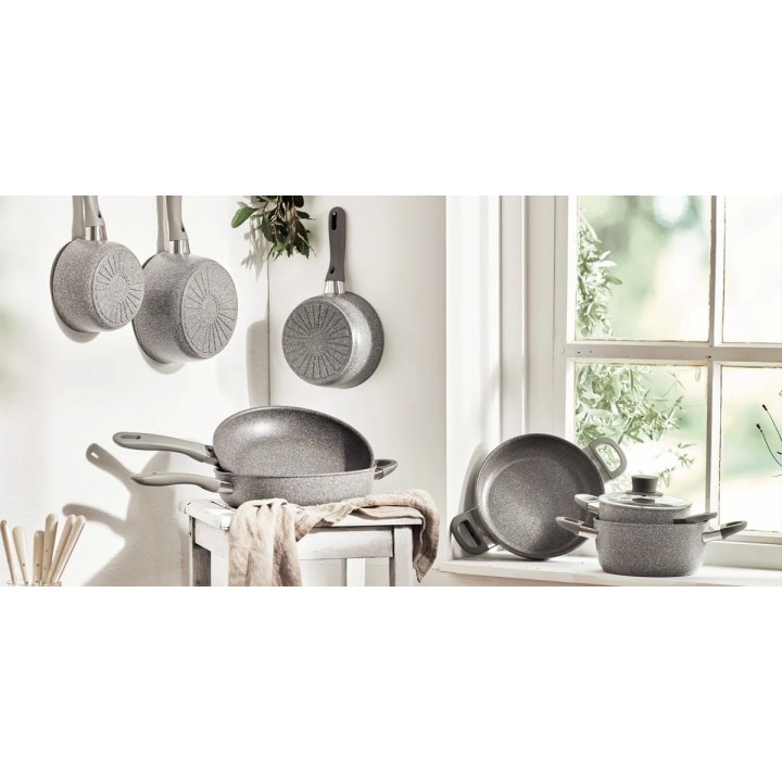 Ballarini Tegame Murano a 2 manici con coperchio Ø 24 cm