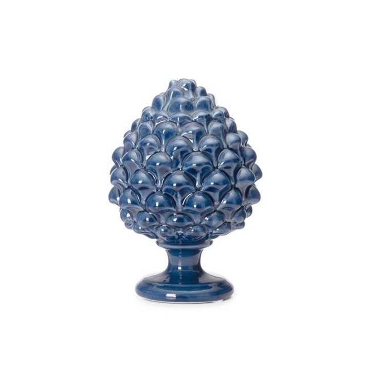 Lamart Pigna decorativa blu alta 12 cm