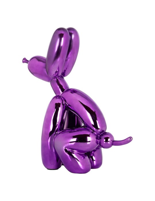 ART DECORATION DOG PURPLE