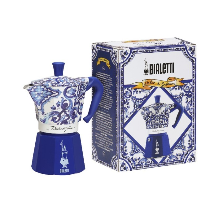 Bialetti Moka Express Dolce&Gabbana Blu Mediterraneo 6 tazze