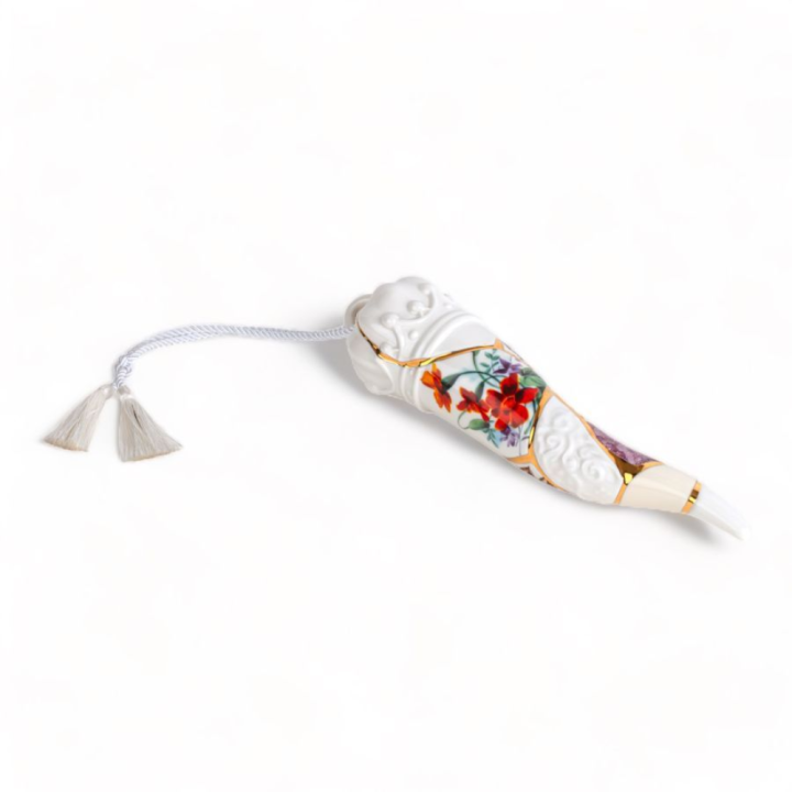 Seletti Kintsugi Lucky Horn porcellana e oro