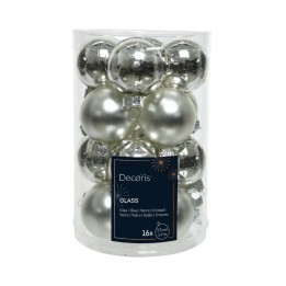 Kaemingk Set di 16 palline in vetro argento Ø 3,5 cm