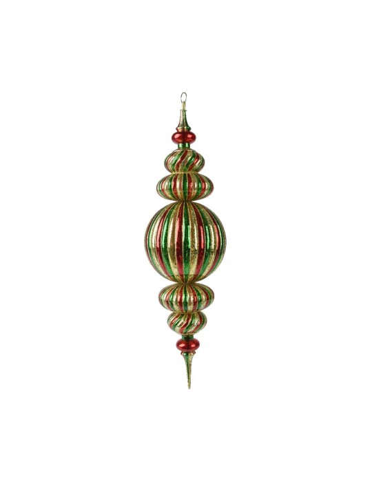 Kaemingk Ornamento Natalizio Gigante a Pendolo Shiny - Decorazione da Sospensione H 71 cm