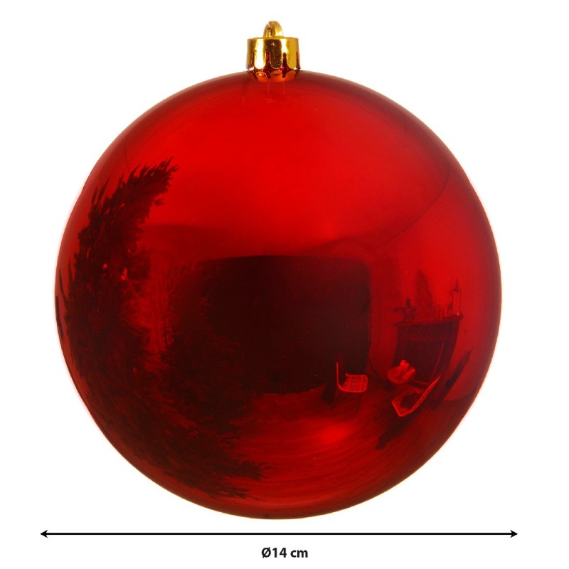 BAUBLES SHATTERPROOF  SHINY RED D.14