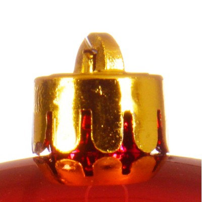 BAUBLES SHATTERPROOF  SHINY RED D.14 2