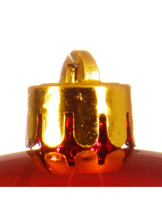 BAUBLES SHATTERPROOF  SHINY RED D.14