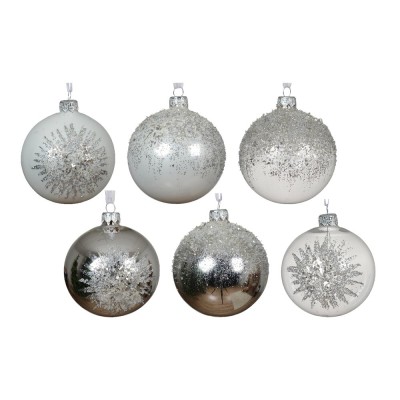 BAUBLE GLASS TRANSPARENT SHINY DIAMOND BEADS 6ASS