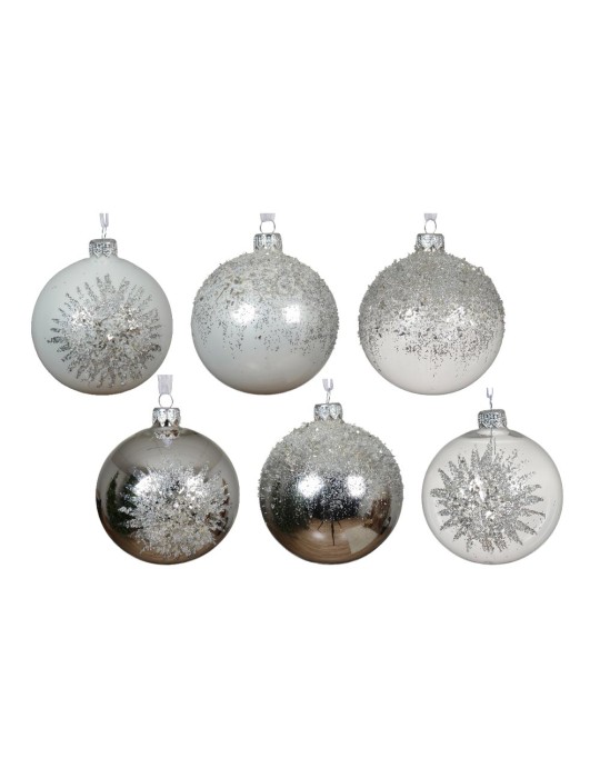 BAUBLE GLASS TRANSPARENT SHINY DIAMOND BEADS 6ASS