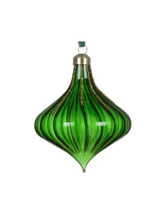 ONION GLASS TRANSPARENT COLOR GREEN  