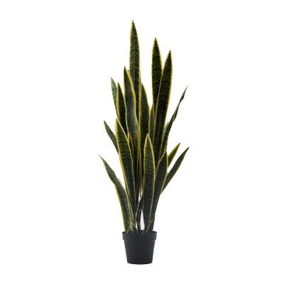 Pianta Artificiale Sanseveria West H105 cm con Vaso...