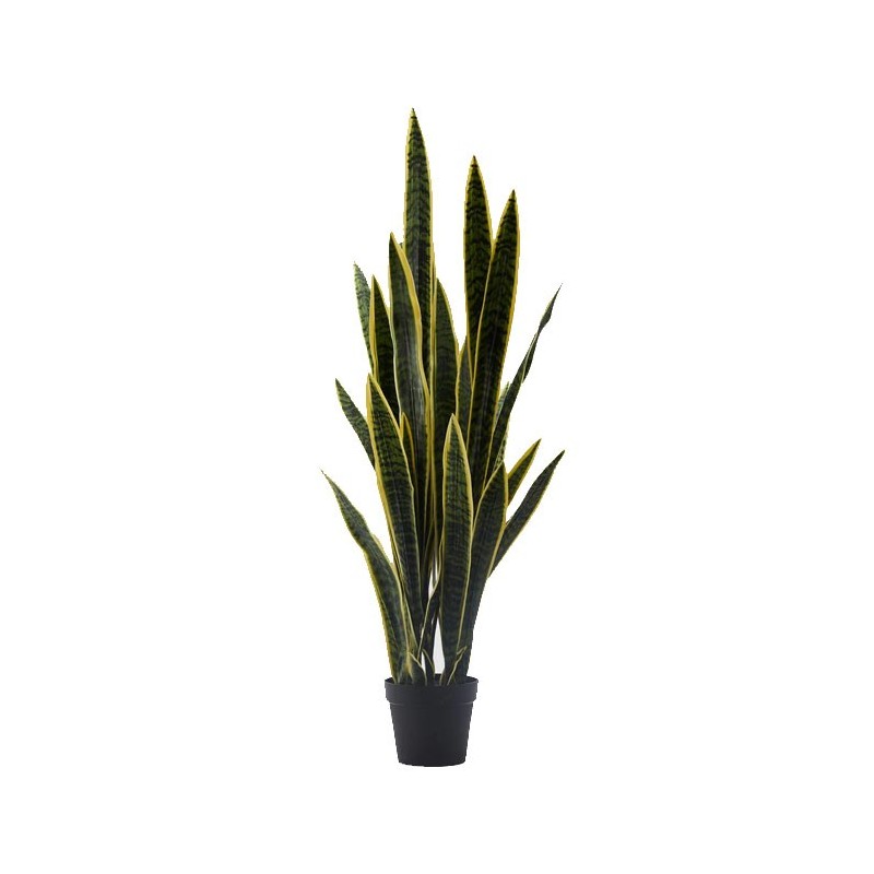 Pianta Artificiale Sanseveria West H105 cm con Vaso Integrato - Enzo De Gasperi (EDG)
