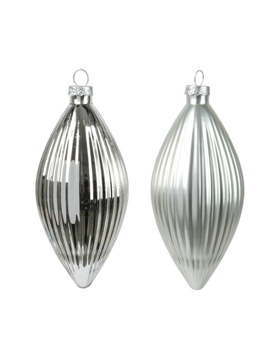 Set 3 Addobbi Olive Kaemingk in Vetro –...