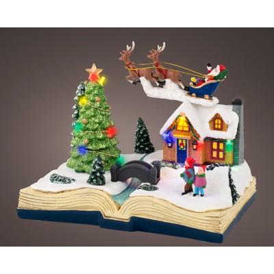 Villaggio di Natale Luminoso su Libro Aperto con Luci LED... 2