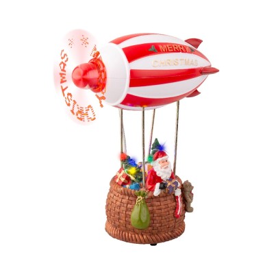 Decorazione Natalizia Mongolfiera Dirigibile con Babbo...