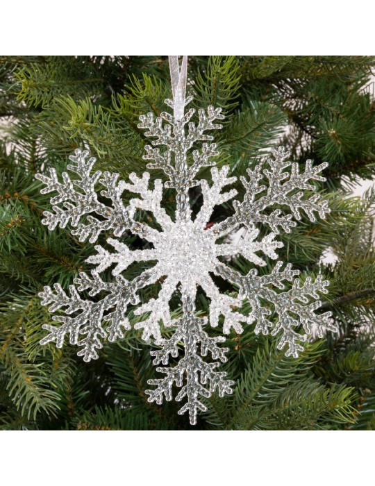 Decoro Pendaglio Natalizio Fiocco di Neve...