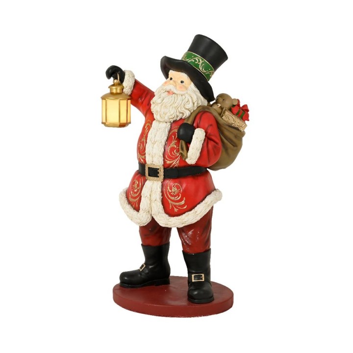 Kaemingk Babbo Natale in poliresina alto 165 cm