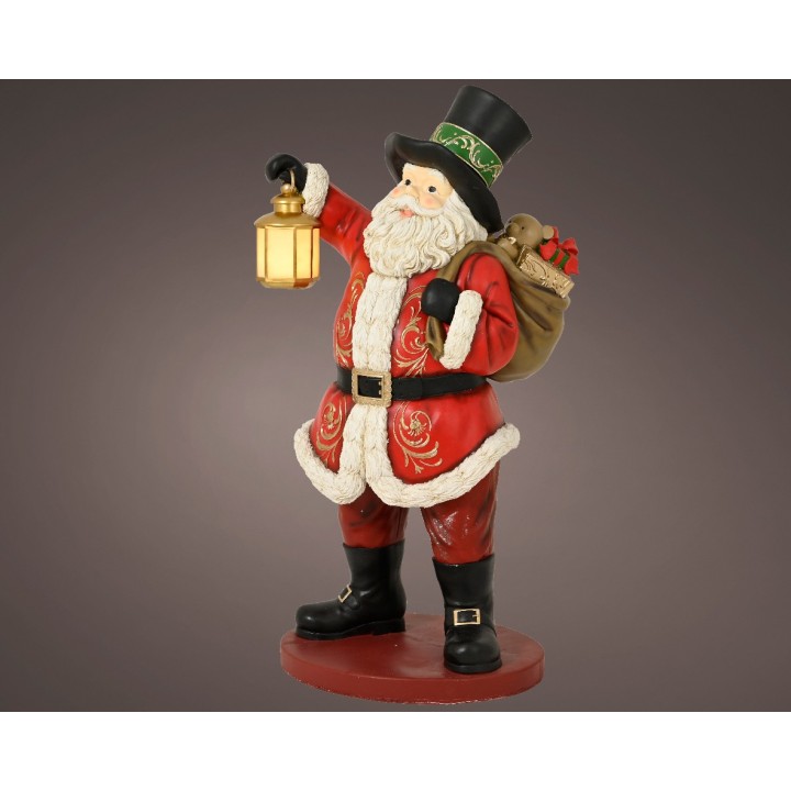Kaemingk Babbo Natale in poliresina alto 165 cm
