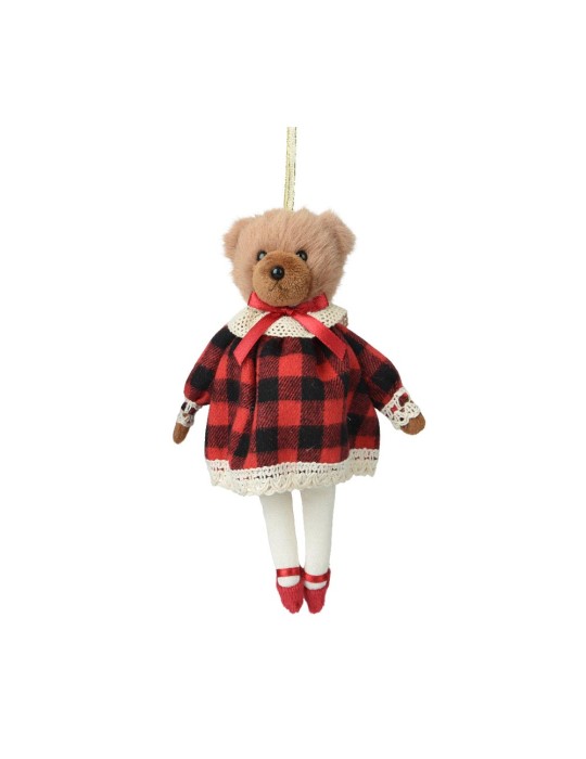 BEAR POLYRESIN W/BLUE JACKET LADY