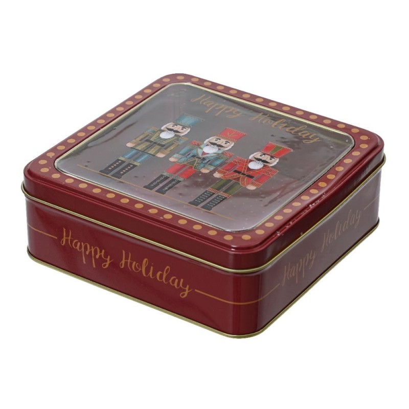 Scatola Quadrata Schiaccianoci Kaemingk – Eleganza Natalizia per la Tua Casa