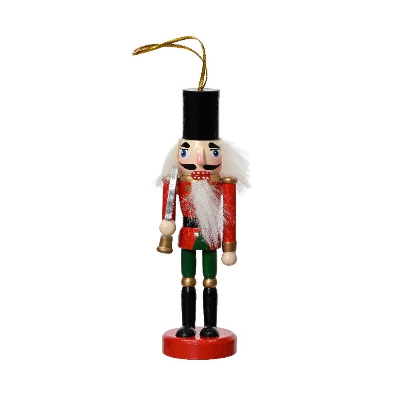 NUTCRACKER PINEWOOD ON BASE WHITE