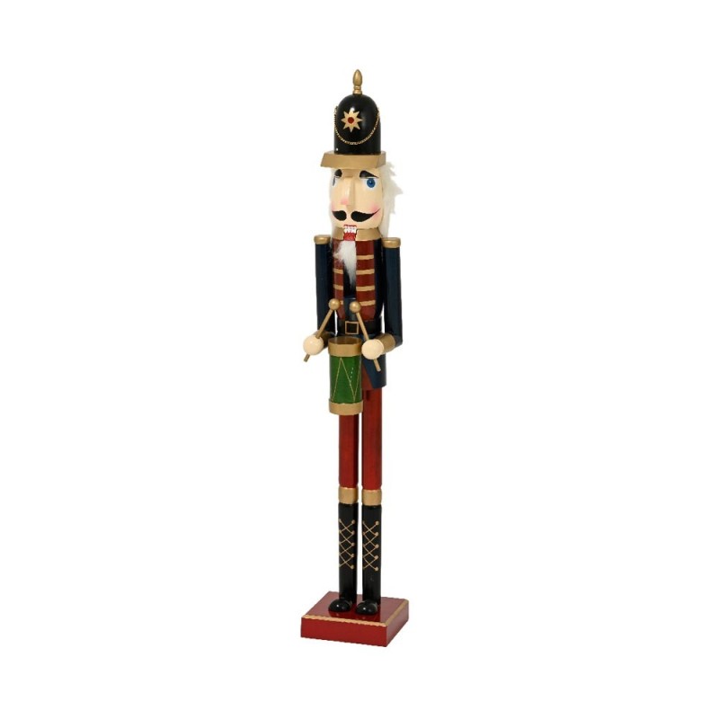 Schiaccianoci Natalizio Tamburino in Legno H 120 cm – Kaemingk