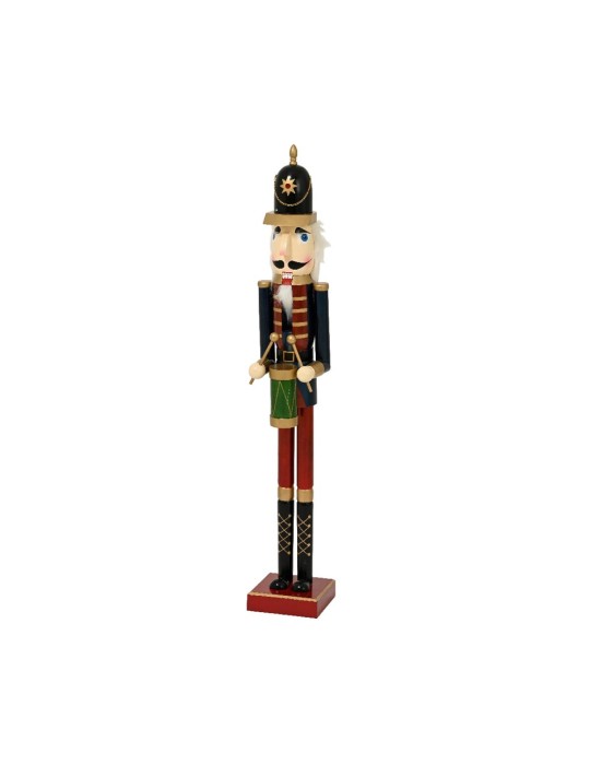Schiaccianoci Natalizio Tamburino in Legno H 120 cm – Kaemingk