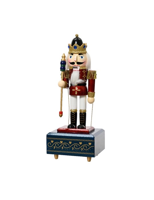 MUSIC BOX FIRWOOD GOLD GLITTER GREEN 