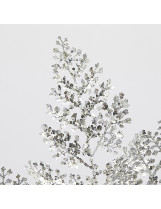 Ramo Decorativo Capelvenere Glitterato Silver...