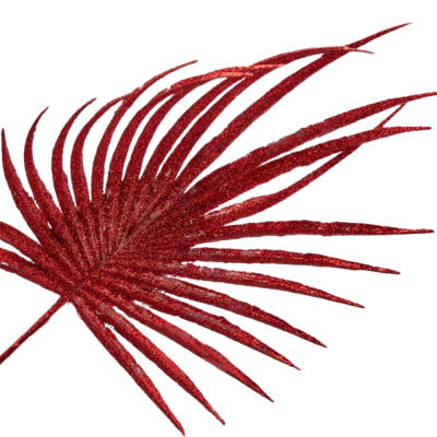 FOGLIA PALMA OLIS GLITT. H68 RED 2