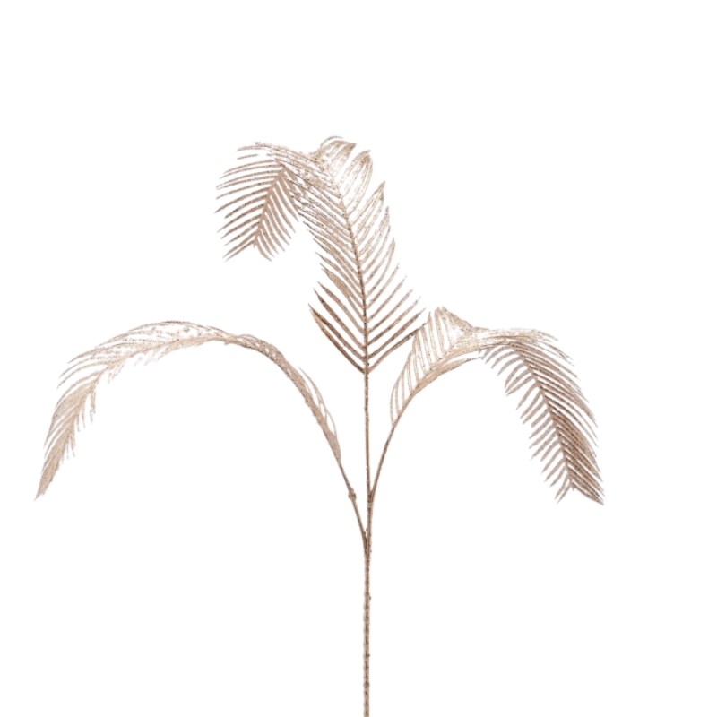 Ramo Decorativo Foglia di Cycas Olis Gold EDG Enzo De Gasperi H 68 cm