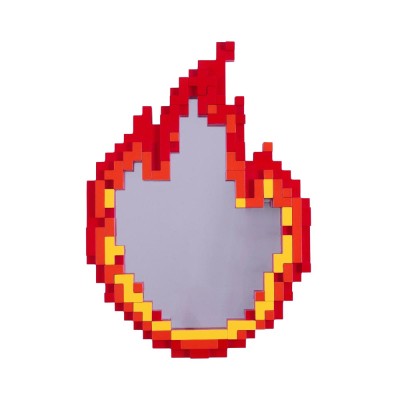 Pixel Mirror – Flame | Specchio Decorativo Design Pop Art...