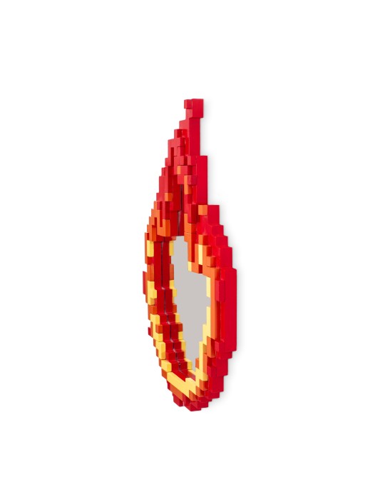 Pixel Mirror – Flame | Specchio Decorativo...