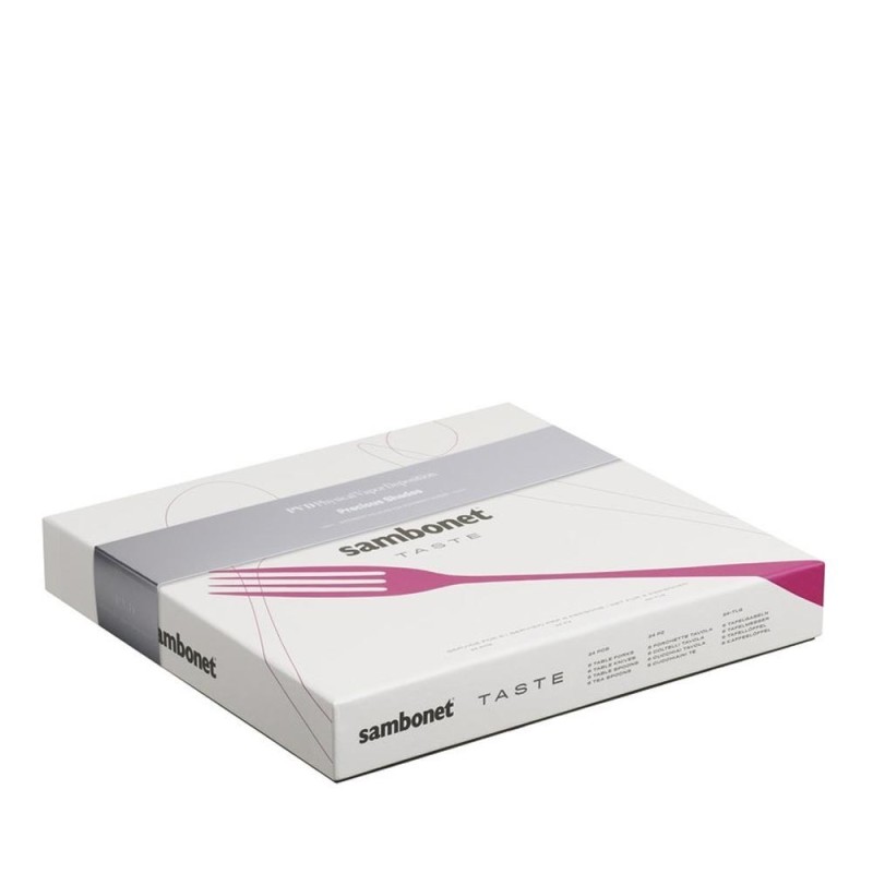 SET 24 POSATE TASTE PVD RAME