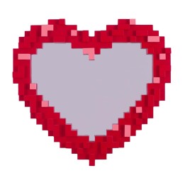 Seletti Pixel Mirror Heart 55,5 × 51,5 cm