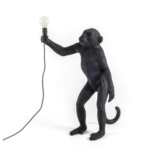 LAMPADA IN RESINA "MONKEY LAMP-OUTDOOR-BLACK" Cm.4