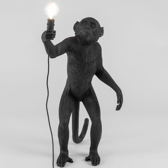 LAMPADA IN RESINA "MONKEY LAMP-OUTDOOR-BLACK" Cm.4
