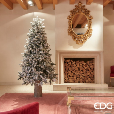 Albero di Natale Innevato Pino Merano EDG H.180 cm con...