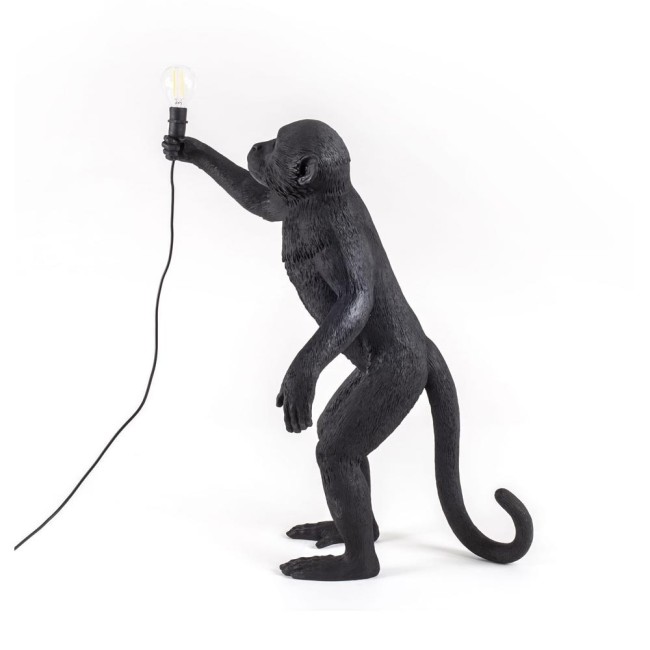 LAMPADA IN RESINA "MONKEY LAMP-OUTDOOR-BLACK" Cm.4