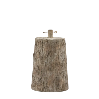 Base Tronco per Albero di Natale in Cemento Effetto Legno...