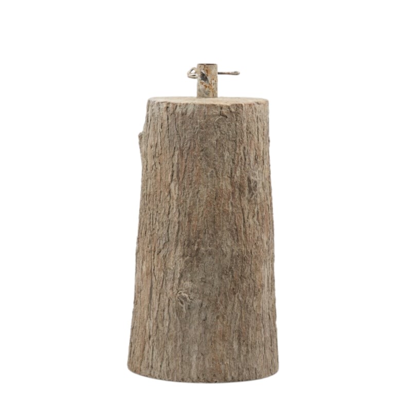 Base per Albero di Natale Tronco d'Albero H 55 cm in Resina Effetto Legno - EDG Enzo De Gasperi
