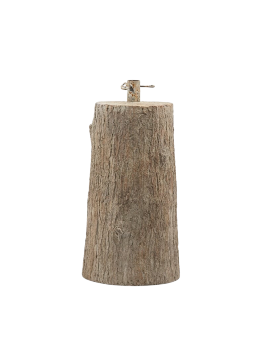 Base per Albero di Natale Tronco d'Albero H 55 cm in Resina Effetto Legno - EDG Enzo De Gasperi