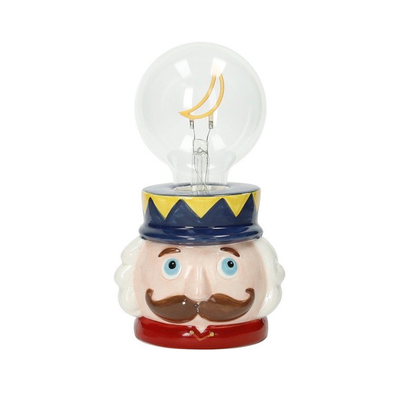 Lampada Schiaccianoci Brandani in Ceramica Dolomite e Vetro