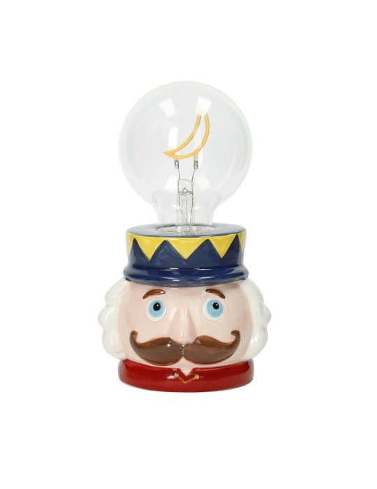 Lampada Schiaccianoci Brandani in Ceramica Dolomite e Vetro