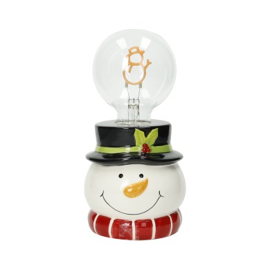 LAMPADA PUPAZZO DI NEVE DOLOMITE/VETRO 2