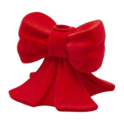 Portacandela Fiocco Rosso in Velluto – EDG Home Decor
