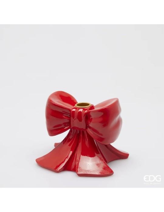 Portacandela Fiocco Rosso EDG – Eleganza...