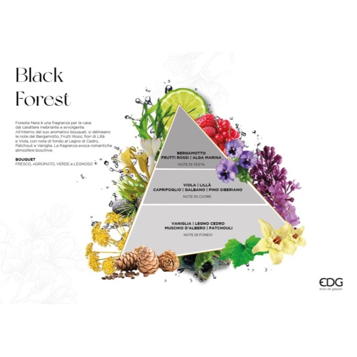 EDG Enzo De Gasperi Diffusore Joyful Black Forest da 250 ml